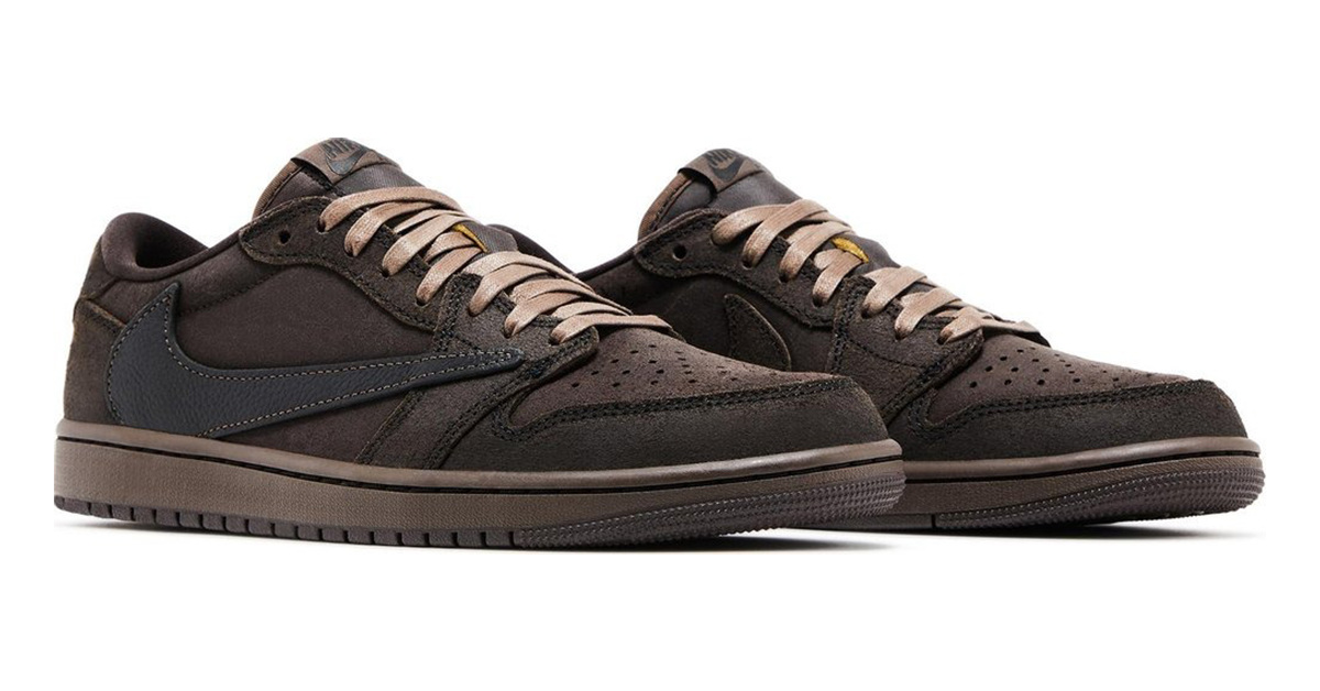 スニーカー Travis Scott Jordan 1 TD Velvet Brown 16 The Travis Scott x Air Jordan 1 Low OG 